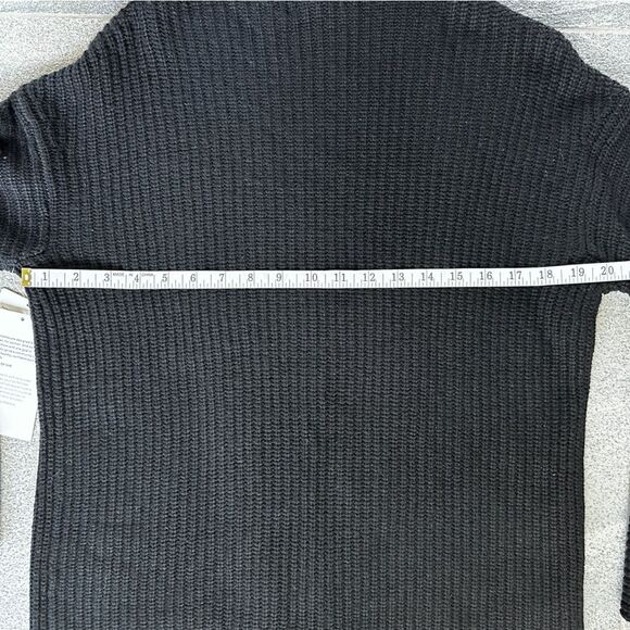 NWT Athleta Azalea Merino Wool Cashmere Oversized Sweater in Black XXS - Picture 14 of 16